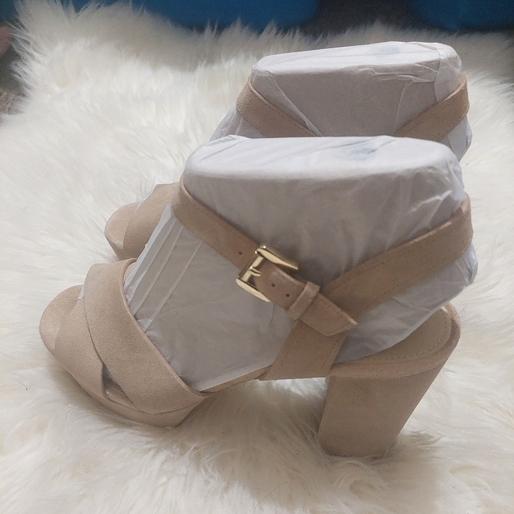Michael kors women divia platform suede khaki